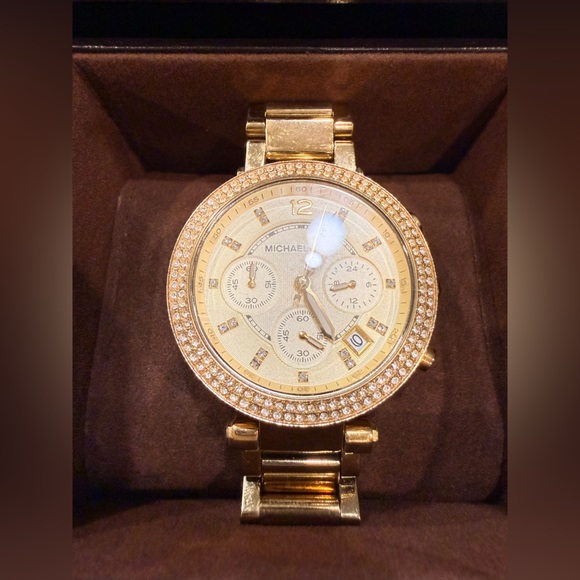 EUC Michael Kors® Chronograph 'Parker' Women's Watch MK5354 - Picture 4 of 8